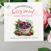 Berry Sweet Baby shower Wilde bessen Bedankjes Labels