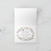 Berry Sweet Baby shower Wilde bessen & bloemen Bedankkaart (Binnen)