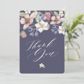 Berry Sweet Baby shower Wilde bessen & bloemen Bedankkaart (Staand voorkant)