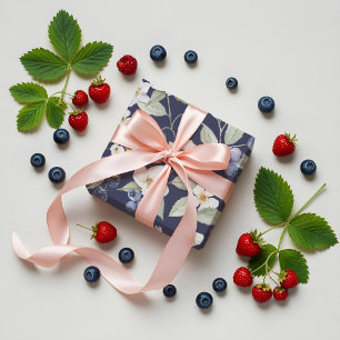 Berry Sweet Baby shower Wilde bessen & bloemen Cadeaupapier