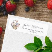 Berry Sweet Baby shower Wilde bessen & bloemen Etiket