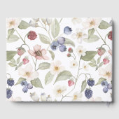 Berry Sweet Baby shower Wilde bessen & bloemen Gastenboek (Achterkant)