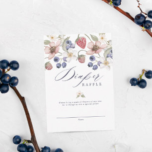 Berry Sweet Baby shower Wilde bessen & bloemen Informatiekaartje