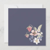 Berry Sweet Baby shower Wilde bessen & bloemen Kaart (Achterkant)