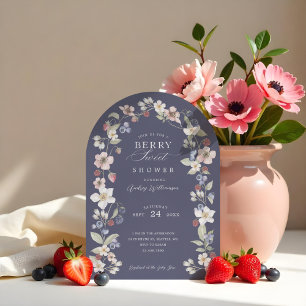 Berry Sweet Baby shower Wilde bessen & bloemen Kaart