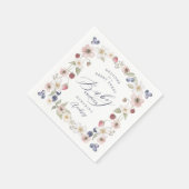 Berry Sweet Baby shower Wilde bessen & bloemen Servet (Hoek)