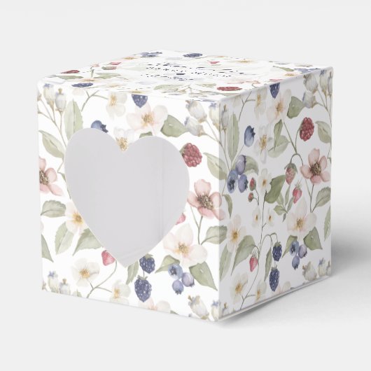 Berry Sweet Baby shower Wilde bessen Dank u Bedankdoosjes (Voorkant Zijde)