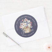 Berry Sweet Baby shower Wilde bessen Dank u Ronde Sticker (Envelop)