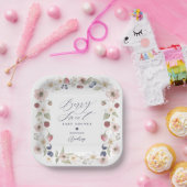 Berry Sweet Baby shower Wilde bessen en bloemen Papieren Bordje (Feest)