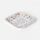 Berry Sweet Baby shower Wilde bessen en bloemen Papieren Bordje (Gebogen)