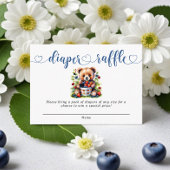 Berry Sweet Baby shower Wilde bessen Luier Raffle Informatiekaartje