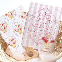 Berry Sweet Baby Whimsical Strawberry Baby shower