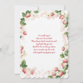 Berry Sweet Beer Baby shower Girl Kaart (Achterkant)