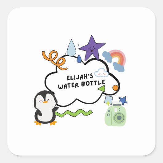 Berry Sweet Beer Sleutelhanger - Adorably Tiny & T Vierkante Sticker (Voorkant)