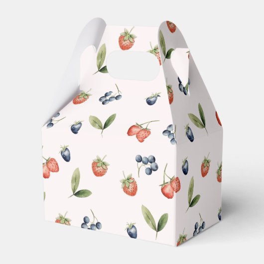 Berry Sweet Berries Meisje Baby shower Bedankdoosjes (Achterkant)