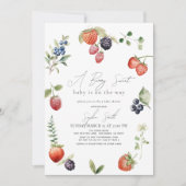 Berry Sweet Berries Meisje Baby shower Kaart (Voorkant)