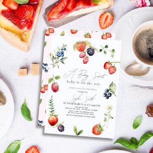 Berry Sweet Berries Meisje Baby shower Kaart