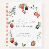 Berry Sweet Berries Meisje Baby shower Notitieboek (Voorkant)
