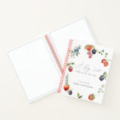 Berry Sweet Berries Meisje Baby shower Notitieboek (Binnen)