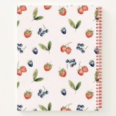 Berry Sweet Berries Meisje Baby shower Notitieboek (Achterkant)
