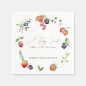 Berry Sweet Berries Meisje Baby shower Servet (Voorkant)
