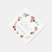 Berry Sweet Berries Meisje Baby shower Servet (Hoek)