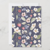 Berry Sweet Bingo Baby shower Game Kaart (Achterkant)