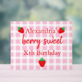 Berry Sweet Birthday Acryl Bord (Neutraal)