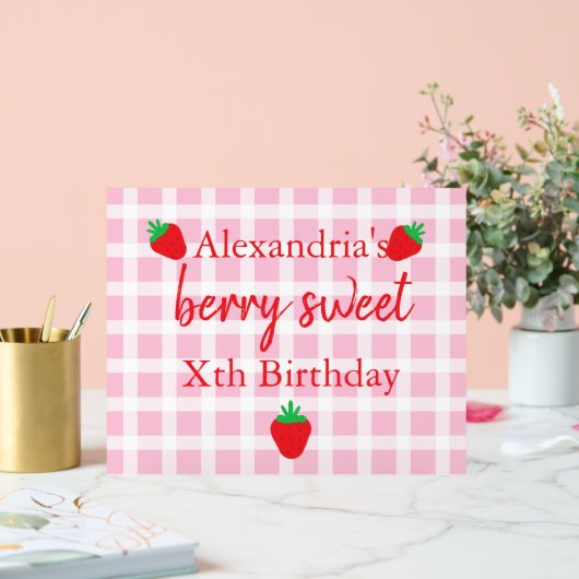 Berry Sweet Birthday Acryl Bord (Huwelijk)