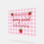 Berry Sweet Birthday Acryl Bord (Hoek)