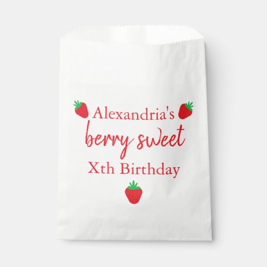 Berry Sweet Birthday Bedankzakje (Voorkant)