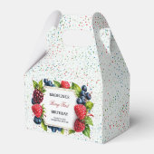 Berry Sweet Birthday Favor Box Strawberry Theme Bedankdoosjes (Voorkant Zijde)