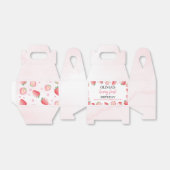 Berry Sweet Birthday Favor Box Strawberry Theme Bedankdoosjes (Uitgevouwen)
