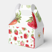 Berry Sweet Birthday Favor Box Strawberry Theme Bedankdoosjes (Achterkant)
