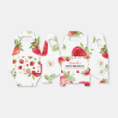 Berry Sweet Birthday Favor Box Strawberry Theme Bedankdoosjes (Uitgevouwen)