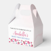 Berry Sweet Birthday Favor Box Strawberry Theme Bedankdoosjes (Voorkant Zijde)