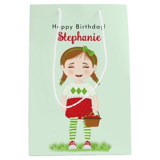 Berry Sweet Birthday Medium Cadeauzakje (Voorkant)