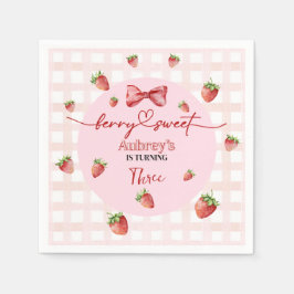 Berry Sweet Birthday Paper Napkin Servet