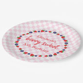 Berry Sweet Birthday Papieren Bordje (Gekanteld)