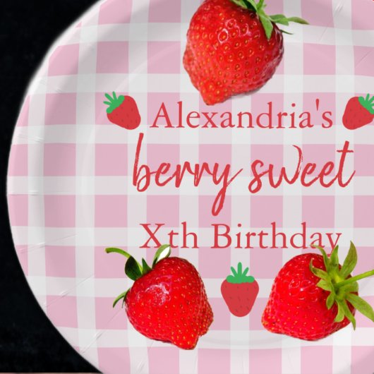 Berry Sweet Birthday Papieren Bordje