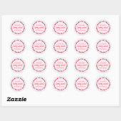 Berry Sweet Birthday Ronde Sticker (Vel)