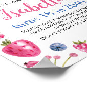 Berry Sweet Birthday Time Capsule Sign Poster (Hoek)