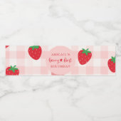 Berry Sweet Birthday Water Bottle Party Favoriet Waterfles Etiket (Enkel label)