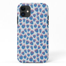 Berry Sweet Blauwe Aardbeien iPhone Case