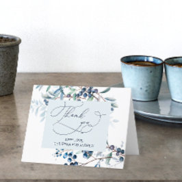 Berry Sweet Blueberry Baby shower bedankje Bedankkaart