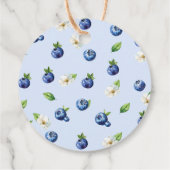 Berry Sweet Blueberry Baby shower Bedankjes Labels (Achterkant)