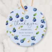 Berry Sweet Blueberry Baby shower Bedankjes Labels (Voorkant)