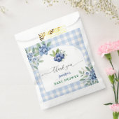 Berry Sweet Blueberry Baby shower Bedankzakje (Gezegeld)