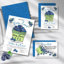 Berry Sweet Blueberry Baby shower Boeken voor Baby