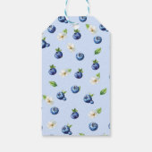 Berry Sweet Blueberry Baby shower Dank je wel Cadeaulabel (Achterkant)